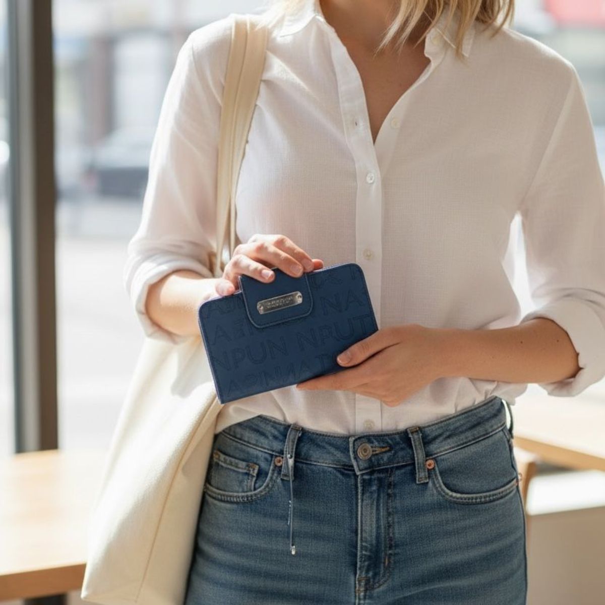 Billetera Nautica Azul - Imagen 2