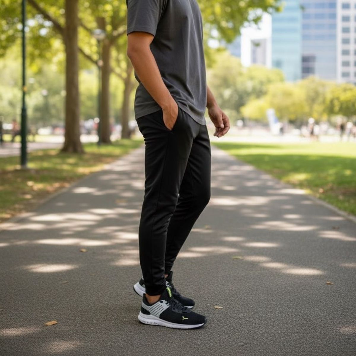 Tenis Deportivos Puma Negros Talla 8 - Imagen 2