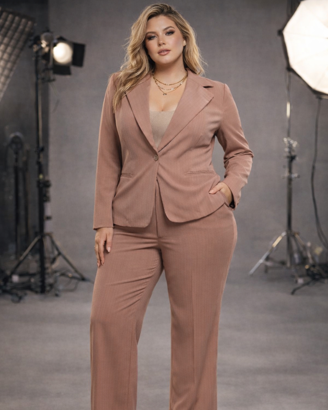 TRAJE CAMELLO PANTALON Y SACO TALLA XL